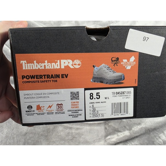 Timberland‎ PRO Powertrain EV Shoes Womens US 8.5 Wide Composite Toe Work Safety - Picture 2 of 8